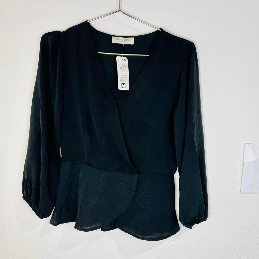 🆕 Jon & Anna Black Long Sleeve Blouse